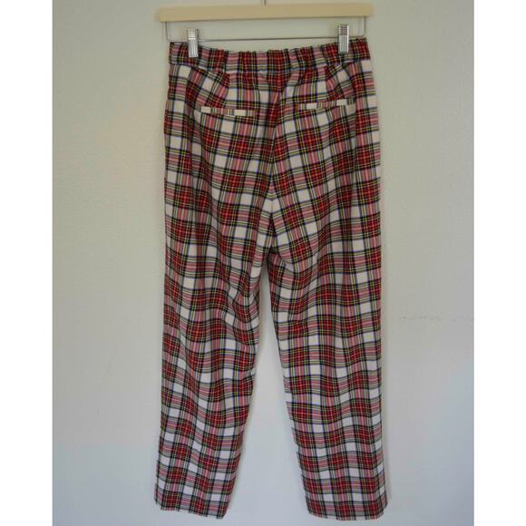 J Crew Plaid Wool Pants Straight Leg Size 2 - Picture 5 of 6